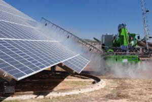 Limpieza de paneles fotovoltaicos