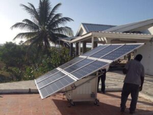 El sun2go xl instalado en un restaurante de Antigua y Barbuda.