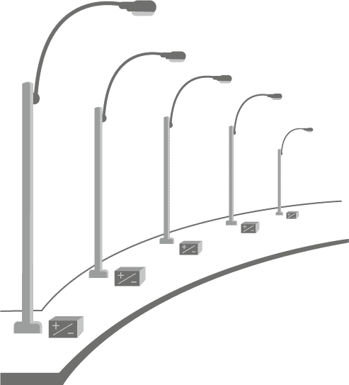 Distributed clean energy street lighting